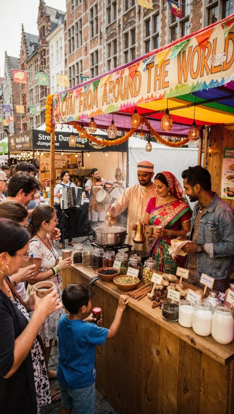 Un sachet de mГ©lange de chai Г©picГ© ouvert, rГ©vГ©lant des Г©pices fraГ®ches et parfumГ©es.